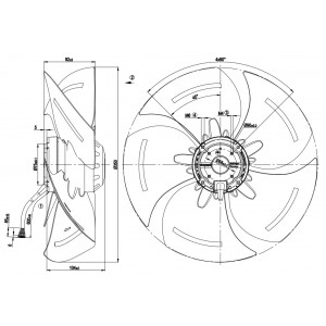 Ebmpapst A4D350-AP08-02 230-400V 0.61-0.34A 130-180W Cooling Fan