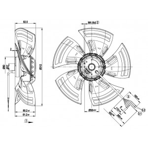 Ebmpapst A6E315-AS02-11 230V 0.33A 65/75W Cooling Fan