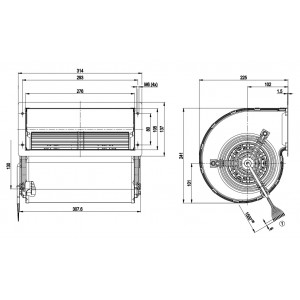Ebmpapst D2D160-BE02-16 M2D074-LA 230/400V 3.0/1.28A 700/1085W Cooling Fan - NEW