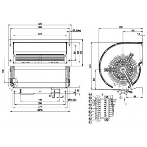 Ebmpapst D2D160-BE02-21 230-400V 2.22-1.7A 700-1055W Cooling Fan
