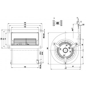 Ebmpapst D2E133-BI40-53 230V 0.6/0.62A 135/140W 4wires Cooling Fan