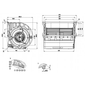 Ebmpapst D3G146-LT13-35 230V 0.4A 45W Cooling Fan
