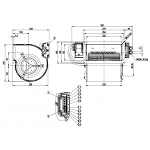 Ebmpapst D3G160-HA04-02 200-277V 3.3A 750W Cooling Fan