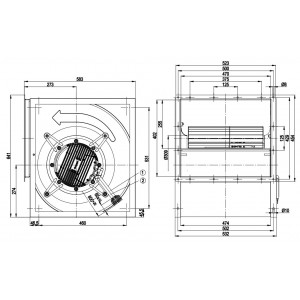 Ebmpapst D3G404-BB02-03 400V 4.8A 3000W Cooling Fan