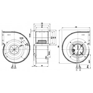 Ebmpapst G3G146-ED23-56 230V 0.9A 119W Cooling Fan