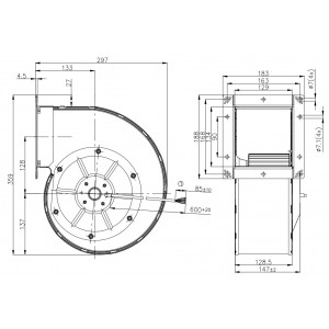 Ebmpapst G4D180-BD28-07 400V 0.34/0.41A 185/240W Cooling Fan