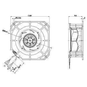 Ebmpapst K3G175-RC05-03 230V 0.8A 85W Cooling Fan