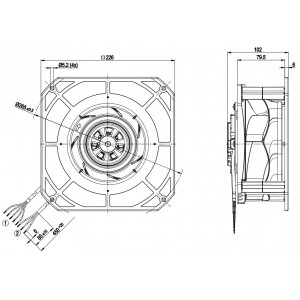 Ebmpapst K3G190-RD45-08 200-240V 169W Cooling Fan