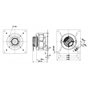 Ebmpapst K3G250-PR02-J2 400V 1.8A 1180W Cooling Fan