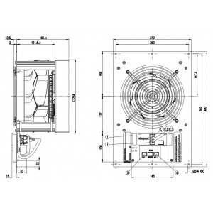 Ebmpapst K3G250-RR01-H8 230V 2.1A 480W Cooling Fan