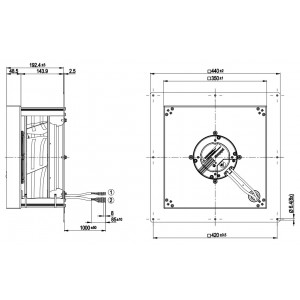 Ebmpapst K3G310-AJ23-81 115V 4.1A 360W Cooling Fan