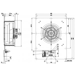 Ebmpapst K3G400-AK11-H8 230V 1.67A 380W Cooling Fan