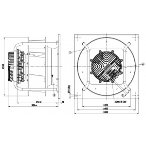 Ebmpapst K3G400-AQ31-31 400V 5.3A 3470W Cooling Fan