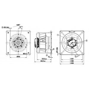 Ebmpapst K3G450-PA31-65 400V 6.8A 4450W Cooling Fan