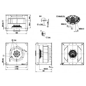 Ebmpapst K3G560-AP23-90 400V 4.5A 2940W Cooling Fan