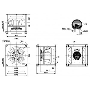 Ebmpapst K3G630-PV04-01 380-480 10.8A 7060W Cooling Fan