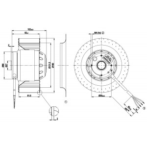 Ebmpapst R2D160-AF28-27 400-480V 0.26-0.33A 155-235W Cooling Fan