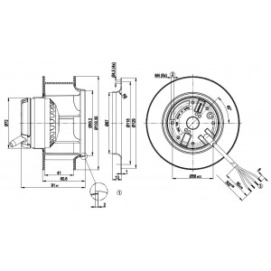 Ebmpapst R2E133-BH72-13 115V 0.23/0.24A 26/27W Cooling Fan