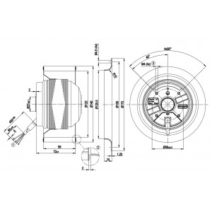 Ebmpapst R2E140-AI31-30 115V 1.58/1.64A 180/195W Cooling Fan