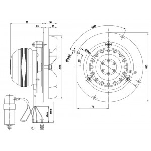 Ebmpapst R2E150-AN89-49 115V 0.3A 33/35W Cooling Fan
