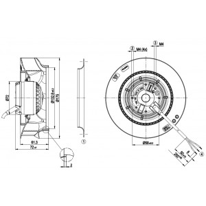 Ebmpapst R2E175-RA51-16 230V 0.21A 47W Cooling Fan