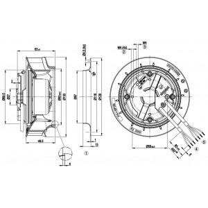 Ebmpapst R3G133-RA03-03 115V 0.5A 30W Cooling Fan