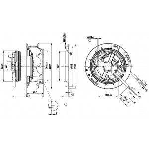 Ebmpapst R3G133-RD09-10 115V 0.55A 33W Cooling Fan