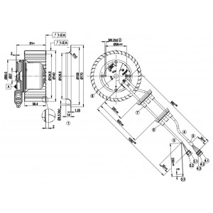 Ebmpapst R3G140-AA17-08 230V 0.7A 84W Cooling Fan
