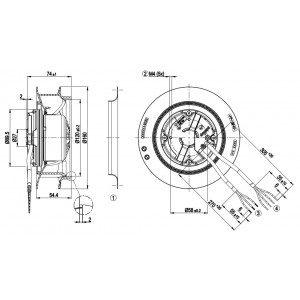 Ebmpapst R3G160-RB31-10 200-240V 0.75A 83W Cooling Fan