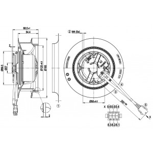Ebmpapst R3G160-RB33-17 115V 1A 64W Cooling Fan