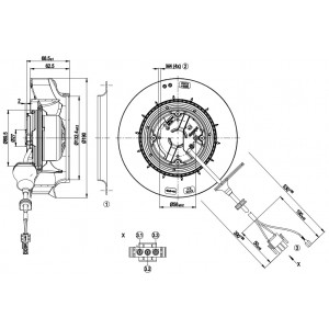 Ebmpapst R3G190-RA03-06 SK3396.650 200-240V 0.08A 5W 4wires Cooling Fan - Original New
