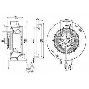 Ebmpapst R3G190-RC05-08 230V 0.7A 85W Cooling Fan