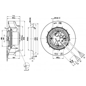 Ebmpapst R3G190-RC11-04 115V 1.05A 65W Cooling Fan