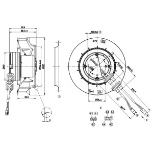 Ebmpapst R3G190-RG19-36 230V 1A 119W Cooling Fan