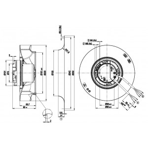 Ebmpapst R3G220-RD49-04 115V 2.4A 170W Cooling Fan