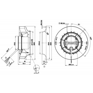 Ebmpapst R3G250-RN46-01 24V 7.2A 175W Cooling Fan
