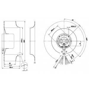 Ebmpapst R3G280-AF26-10 48V 6.6A 315W Cooling Fan