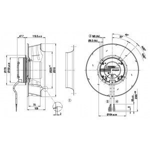 Ebmpapst R3G310-AN43-81 230V 3A 470W Cooling Fan