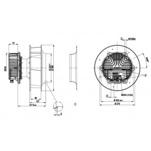 Ebmpapst R3G310-AZ88-03 400V 4.9A 3240W Cooling Fan