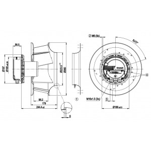 Ebmpapst R3G310-PQ09-C2 400V 1.7A 1000W Cooling Fan