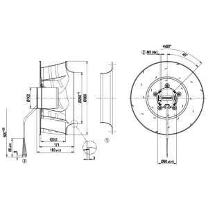 Ebmpapst R3G355-AN18-30 48V 3.5A 168W Cooling Fan