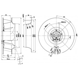 Ebmpapst R3G400-AD09-10 48V 12A 660W Cooling Fan