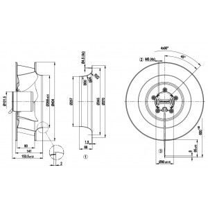 Ebmpapst R3G400-AD11-15 24V 13A 300W Cooling Fan
