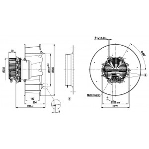 Ebmpapst R3G450-AQ24-01 400V 4.2A 2730W Cooling Fan