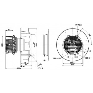 Ebmpapst R3G450-AZ30-35 400V 8.3A 5370W Cooling Fan