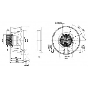 Ebmpapst R3G560-AG21-07 400V 3.3A 2160W Cooling Fan