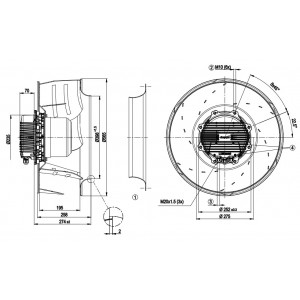 Ebmpapst R3G560-AH02-10 400V 4.9A 3100W Cooling Fan