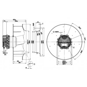 Ebmpapst R3G560-AP23-01 400V 4.6A 3000W Cooling Fan