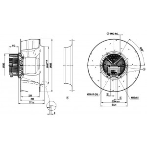 Ebmpapst R3G630-AC05-61 400V 6.2A 4000W Cooling Fan