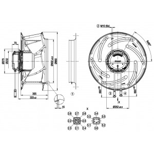 Ebmpapst R3G630-FB32-07 400V 5.7A 3700W Cooling Fan